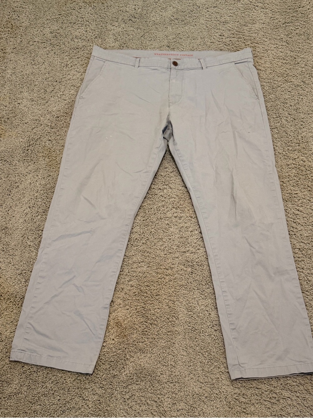 Weatherproof Men's Light Gray Chino Pants